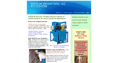 Desktop Screenshot of industrialvacuumsales.com